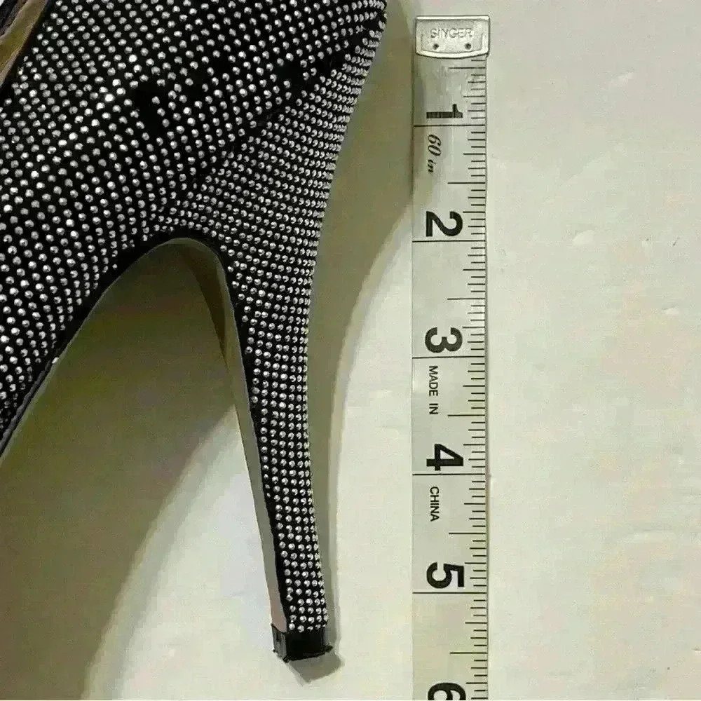 Enzo Angiolini Women Silver Elegant Metallic Platform Pump Heels 10M - Picture 9 of 12